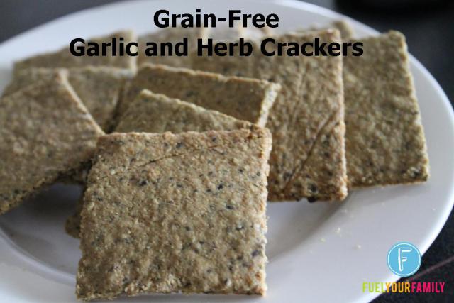 Garlic and Herb Grain-Free Crackers